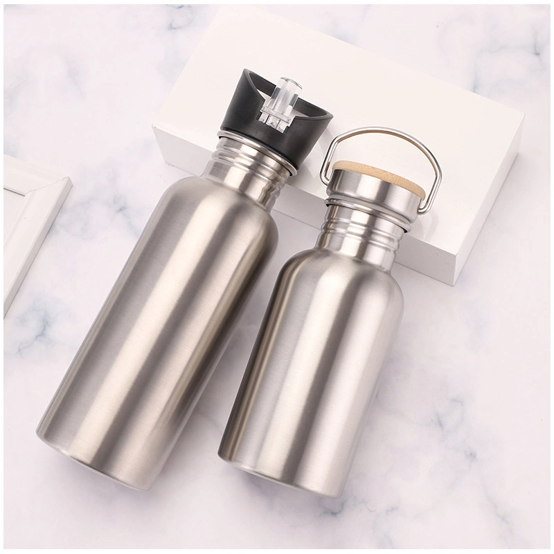 Wholesale Custom Logo Single Wall Stainless Steel Sports Water Bottle in Multi Sizes