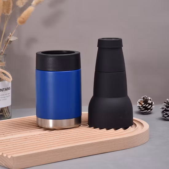 Regalo de boda promocional barato con aislamiento personalizado Portabotellas rechoncho Enfriador de botellas de cerveza de vino de neopreno Soporte rechoncho Enfriador de latas (JMBT)